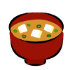 シンプル味噌汁イラスト　透過png