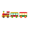 無料イラスト 汽車ライン 透過png