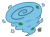 デフォルメの台風