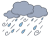 台風の背景イラスト