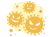 手描き風のかわいい花粉