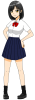 女子高生・ブレザー夏服（透過png）