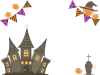 ハロウィンのフレームイラスト