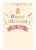 シンプルな誕生日カード2