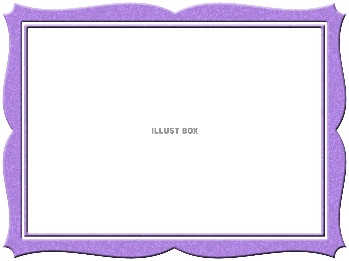 レトロフレームシンプル飾り枠素材イラスト。ベクターあり