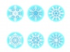 雪の結晶のイラストセット