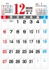 2020年　12月のカレンダー
