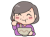 そばを食べるおばあさん