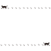 音符と猫のフレーム