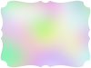 グラデーションフレームシンプル飾り枠素材。透過PNG