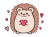 ハートを持つハリネズミ