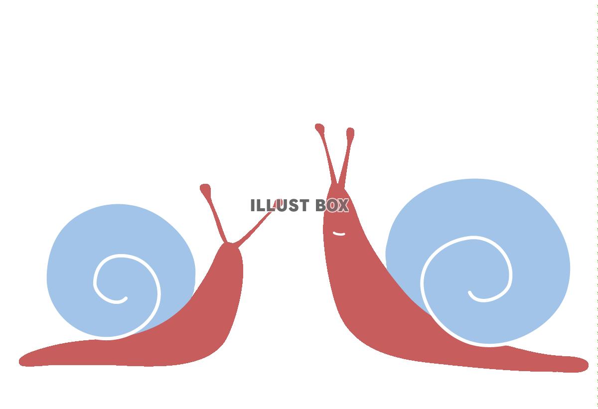無料イラスト 透過 雑貨イラスト風かたつむり かわいいカタツムリおしゃれシ