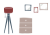 透過・雑貨風の部屋のイラスト　インテリア北欧かわいいシンプル手書き手描きおしゃれ