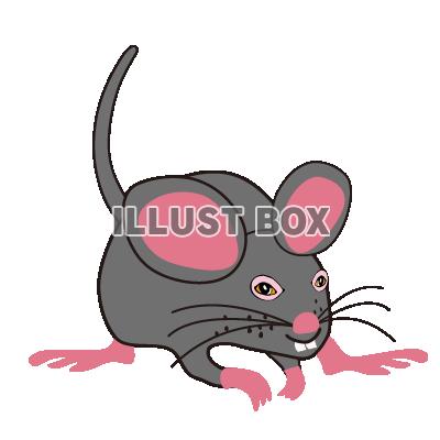 ネズミのイラスト　2020年子年の年賀状素材