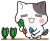 ニンジン収穫＜ぶち猫　にゃんこ＞