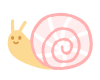 ほのぼのカタツムリ　透過png