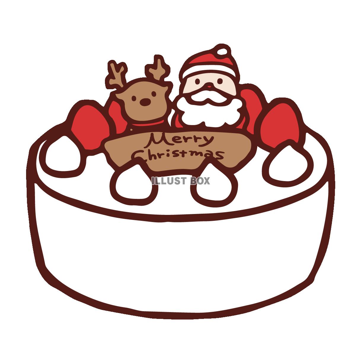 クリスマスケーキ イラスト無料