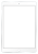 透過・ipad風タブレットのフレーム枠　シンプルすっきりおもしろ案内お知らせa4