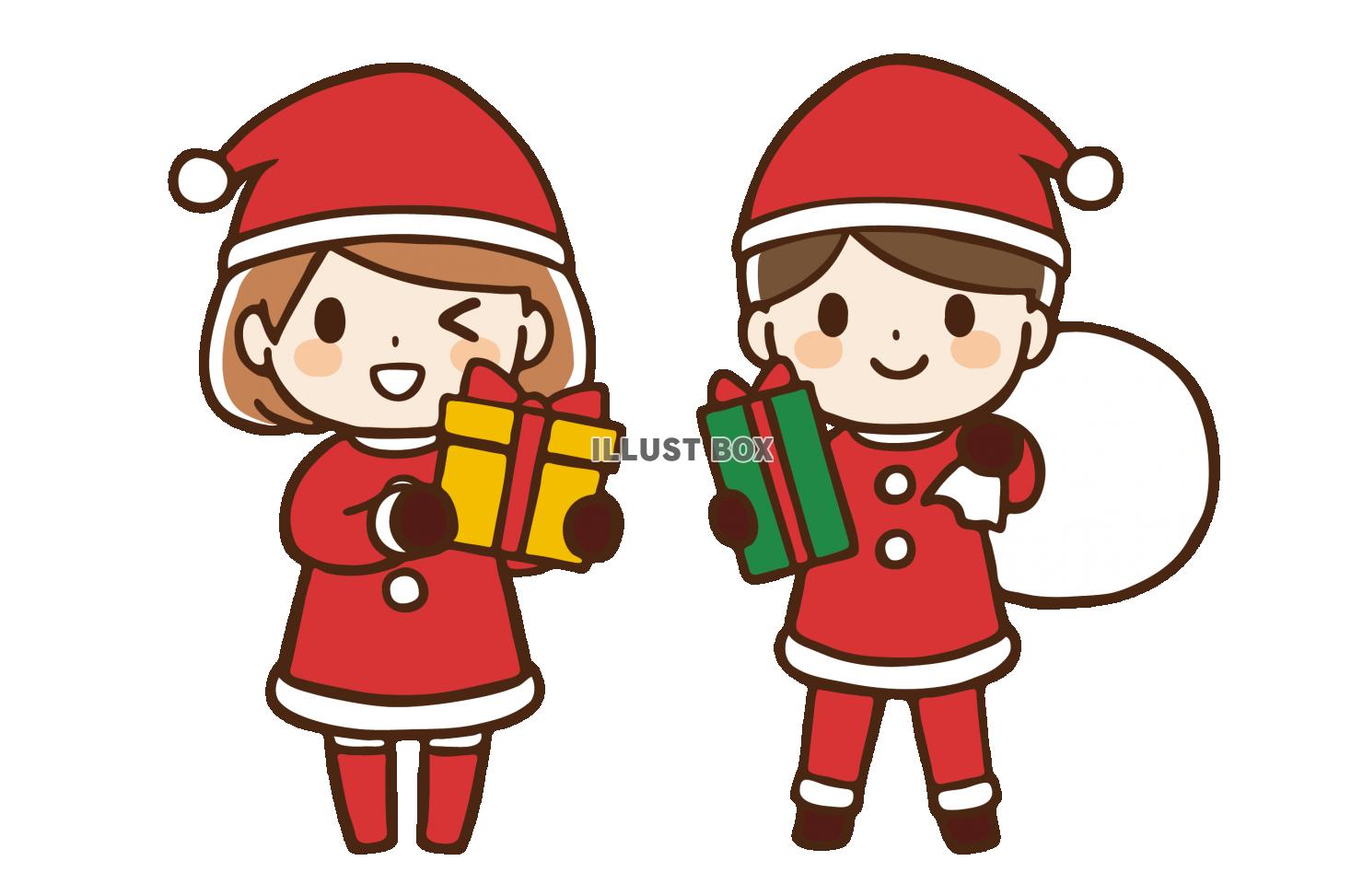 無料イラスト クリスマスの子供