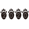  2020年ねずみの足跡ワンポイント3