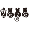 2020年ねずみのワンポイント 2