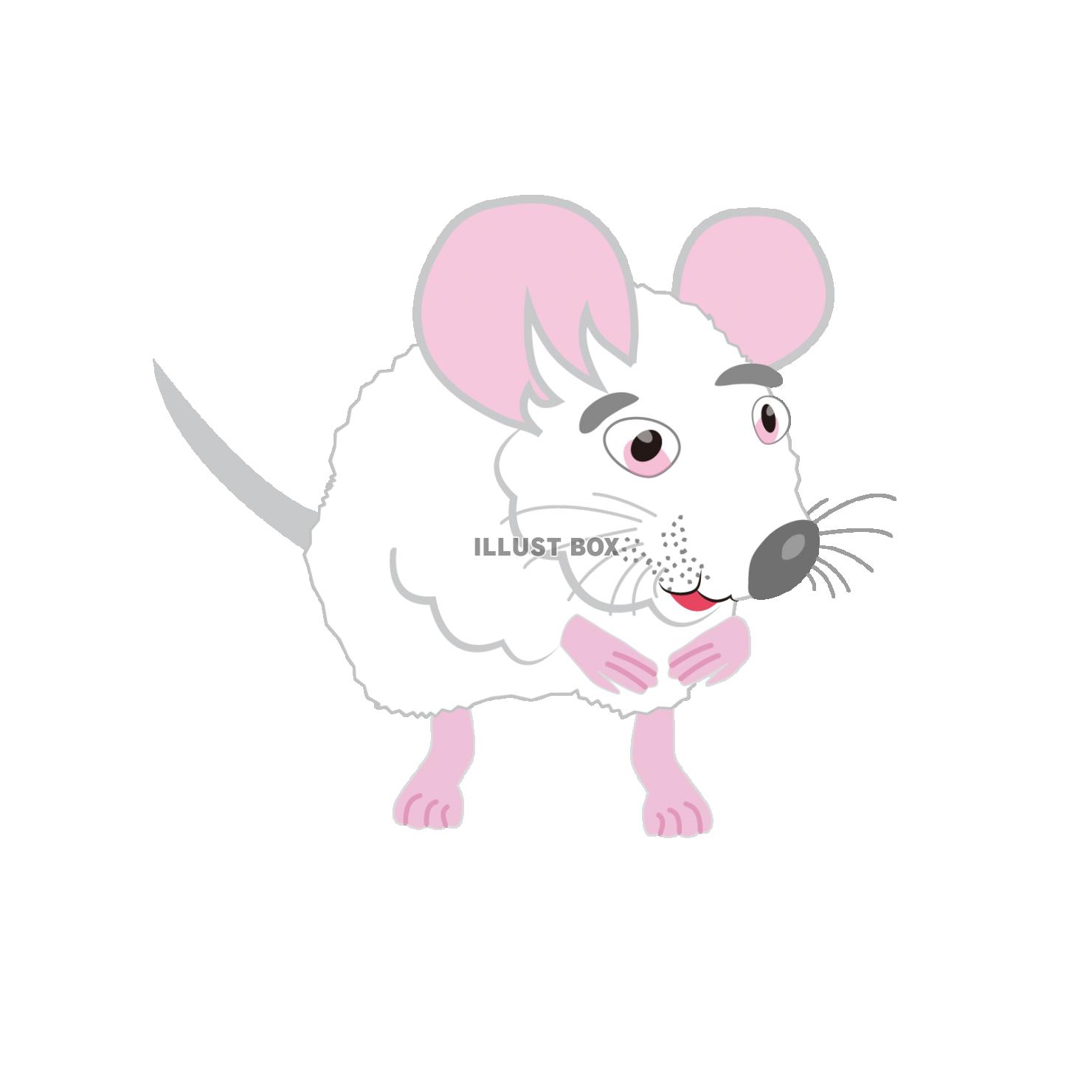 無料イラスト ネズミの可愛いイラスト 2020年子年の年賀状素材