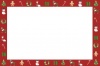 クリスマスのフレーム(赤)jpg