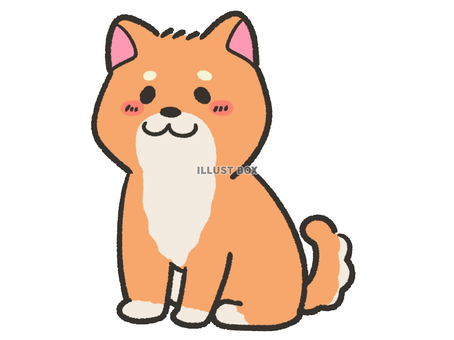 柴犬 イラスト かわいい