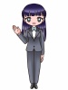 案内する女性2