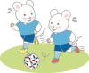 ねずみの男子サッカー