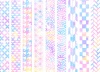 縦和柄ライン（パステル）