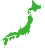 日本地図データ　日本列島　