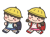小学生の男の子と女の子