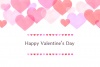 ハートのバレンタインカード