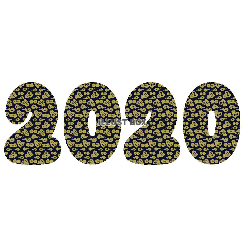 ふんわり和柄　2020のワンポイント1