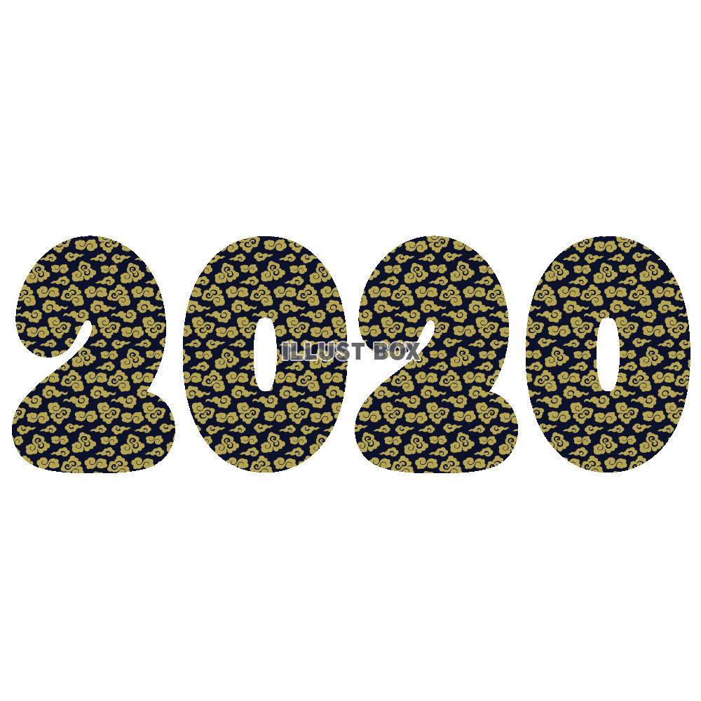 ふんわり和柄　2020のワンポイント1