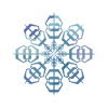 無料イラスト 雪の結晶ブルー