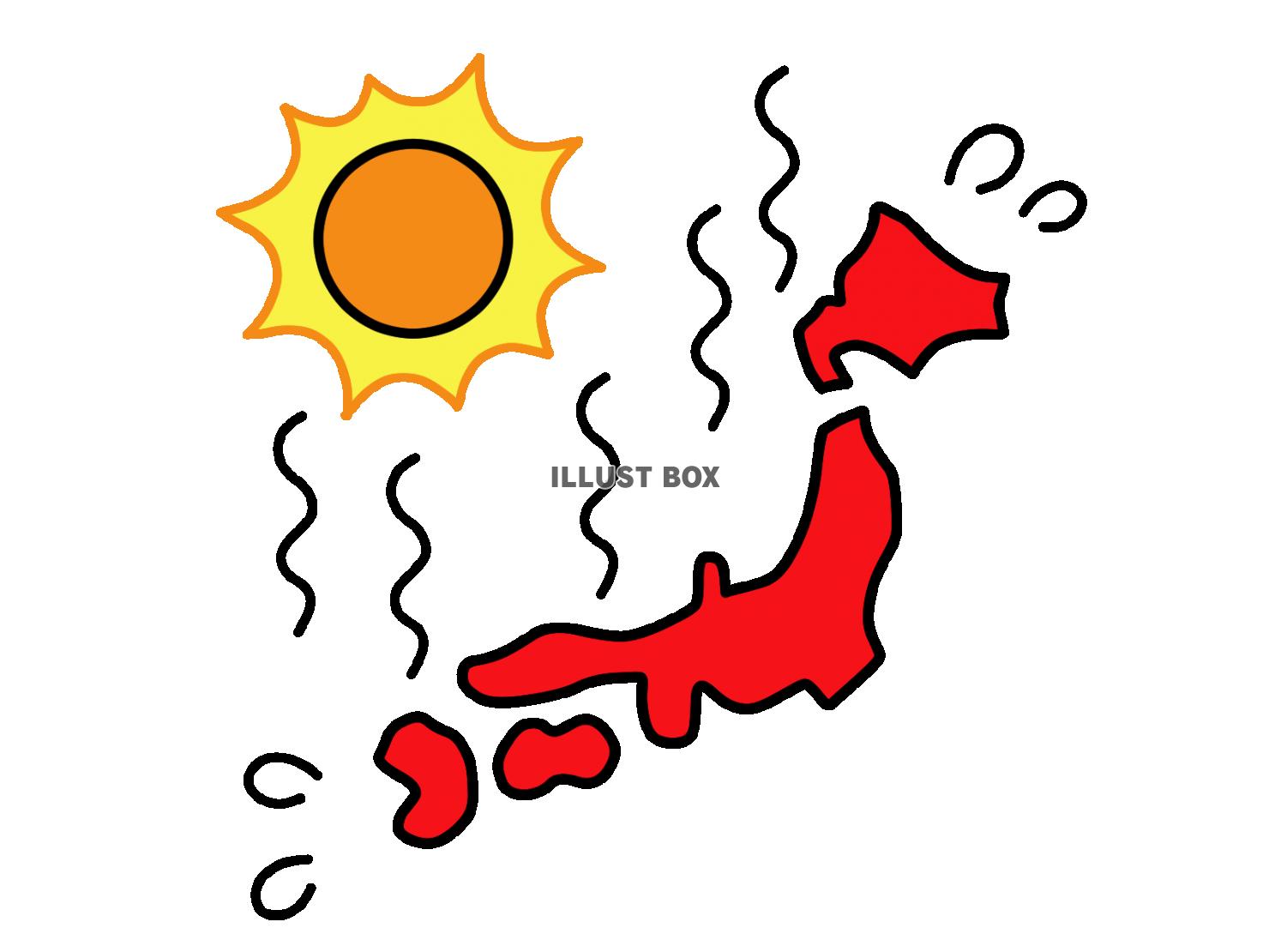  猛暑の日本列島