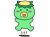 ジャンプするかわいいかっぱ