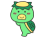横向きのかわいいかっぱ