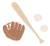 透過・野球のゆる手書きイラスト　バットグローブソフトボール部活運動部体育手描き