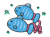 かわいい魚座と星