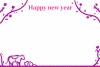 happy new year pink