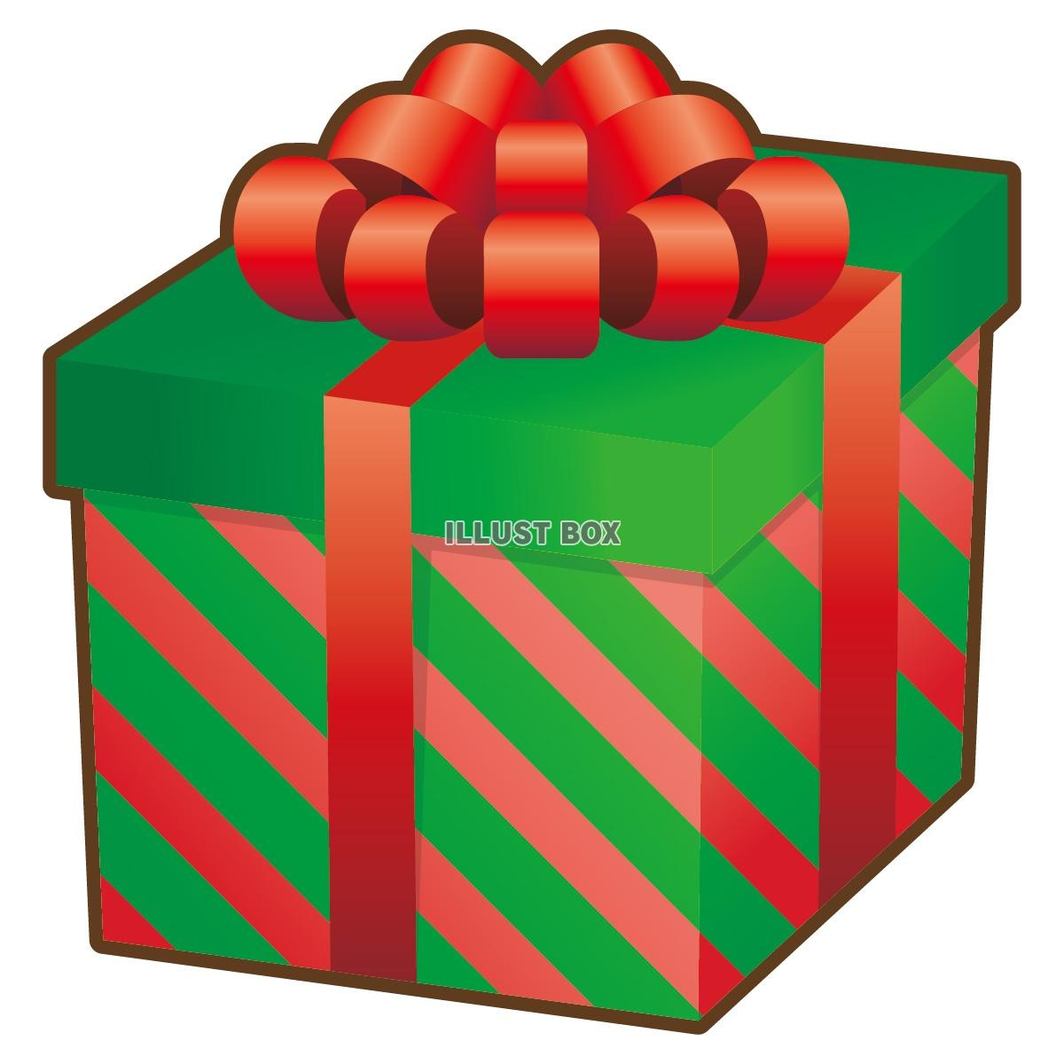 無料イラスト プレゼントボックス02 リボン 箱 誕生日 クリスマス バレ