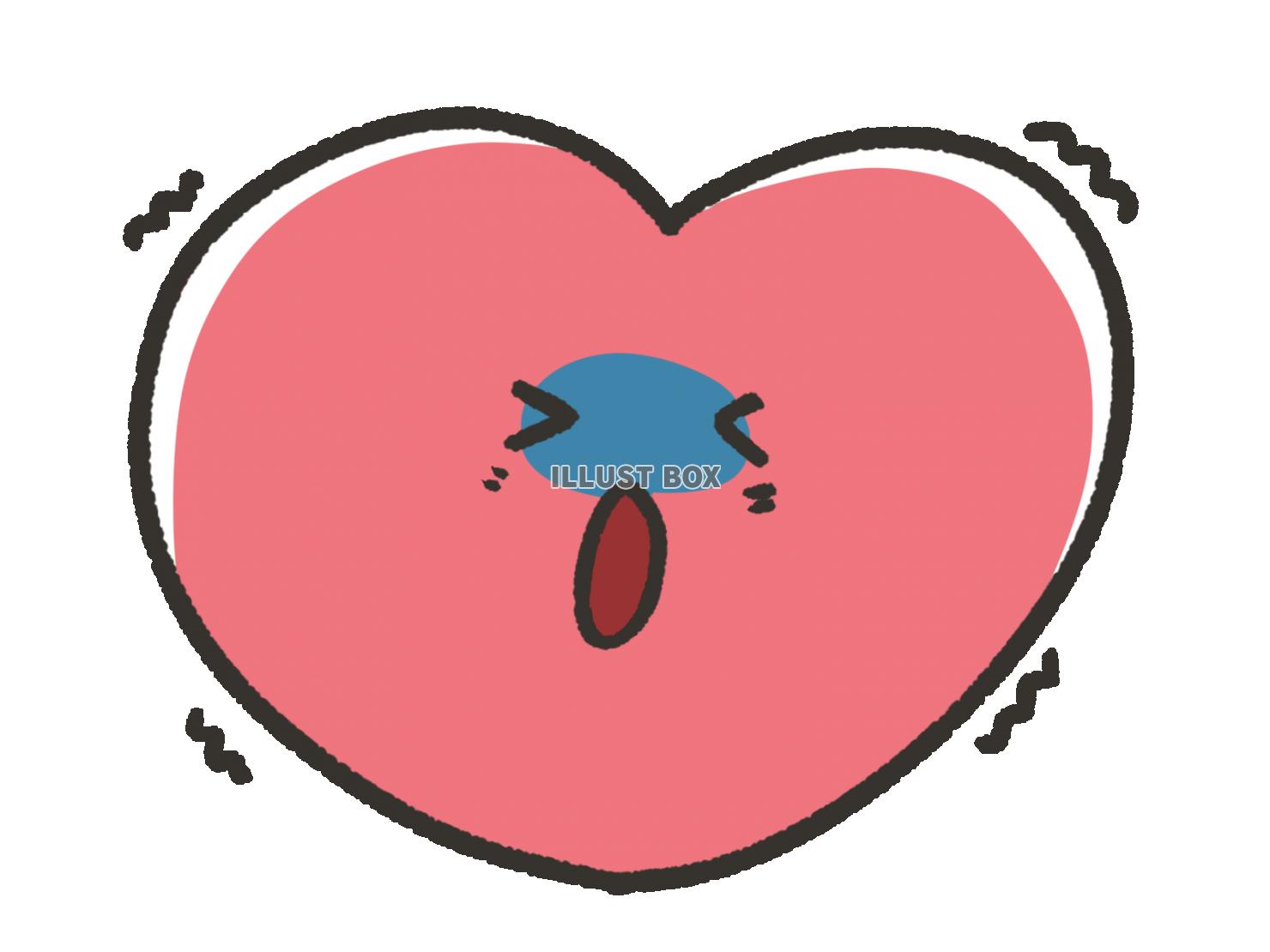無料イラスト 手描きの不健康なハート 心臓