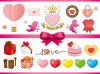 バレンタインセット(ラブレター、キューピット、お菓子、洋菓子、ギフトボックス、ハ