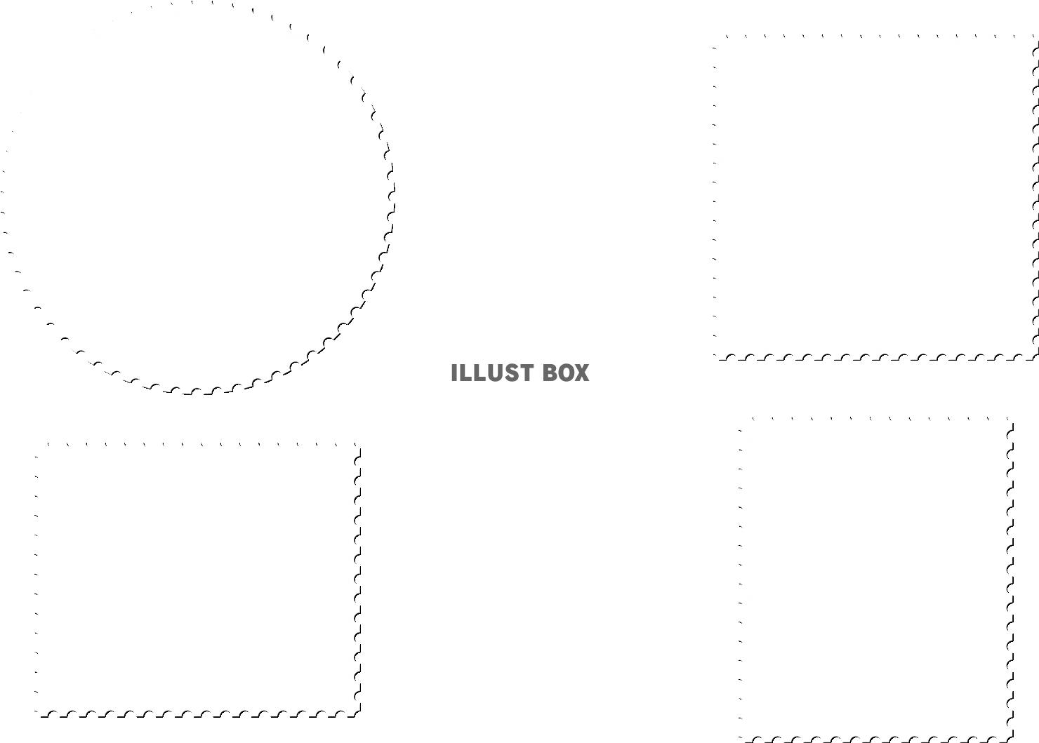 無料イラスト 切手 フレーム