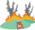 自然災害　山火事　森林火災
