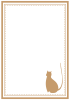 猫の縦型フレーム