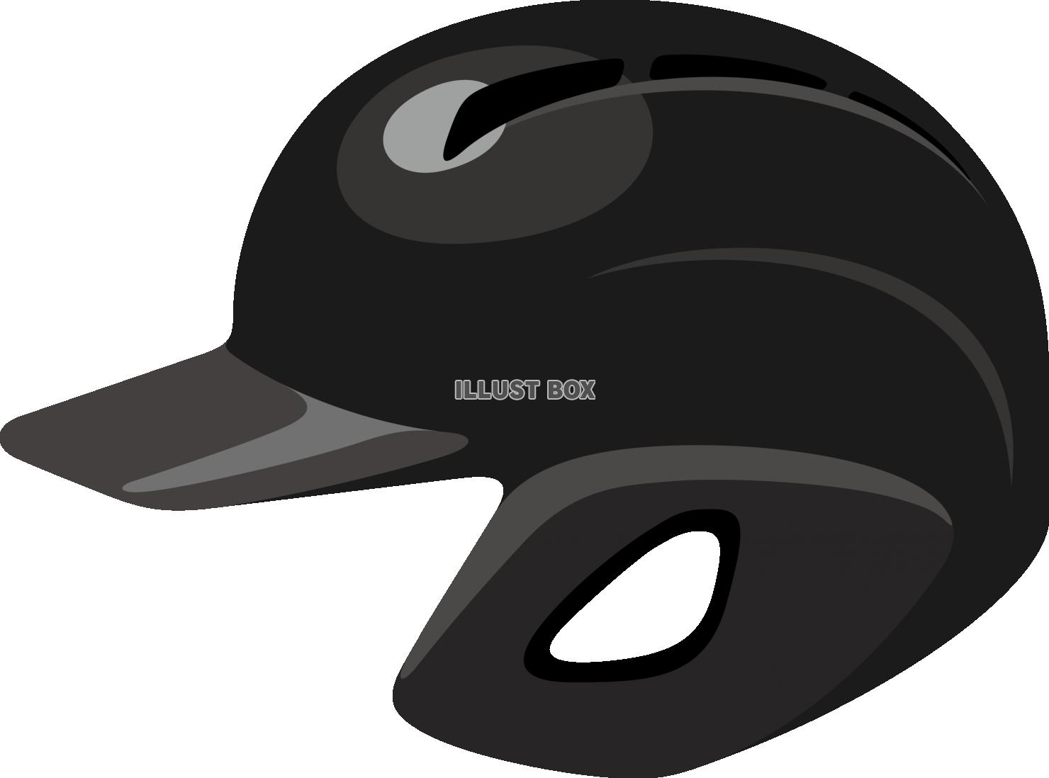 野球用具 用品 ヘルメット スポーツギア ：イラスト無料